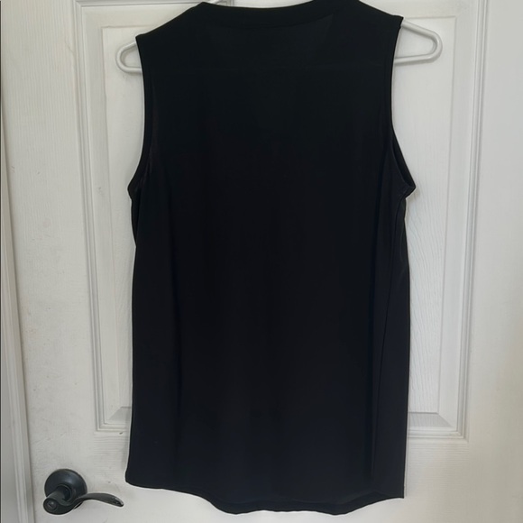 Lily Morgan Black Lace-Up Sleeveless Tank Top - Picture 4 of 6